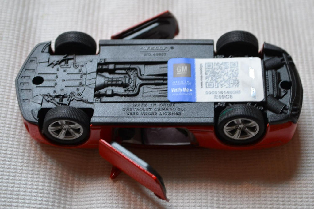 Chevrolet Camaro ZL1 Röd 1:34-1:38 Welly 11cm Pullback Ny