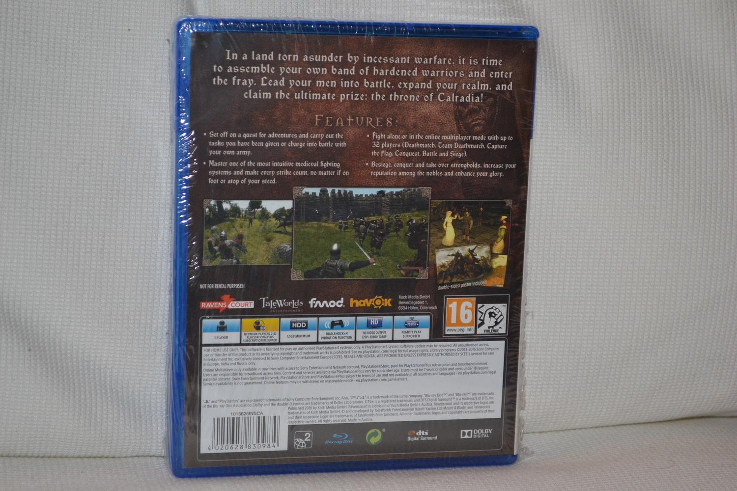 Mount & Blade Warband PS4 Inplastad Ny