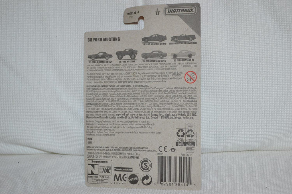 1968 Ford Mustang Offroad 1:64 Matchbox (Mustang Series) 7cm Ny
