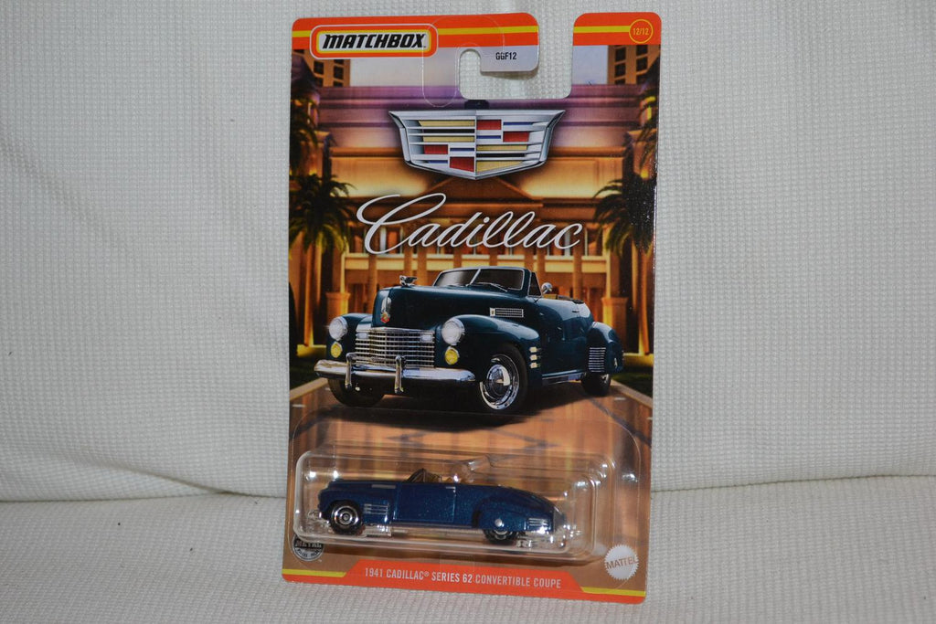 1941 Cadillac Series 62 Coupe Blå 1:64 Matchbox (Cadillac Series) 7cm Ny
