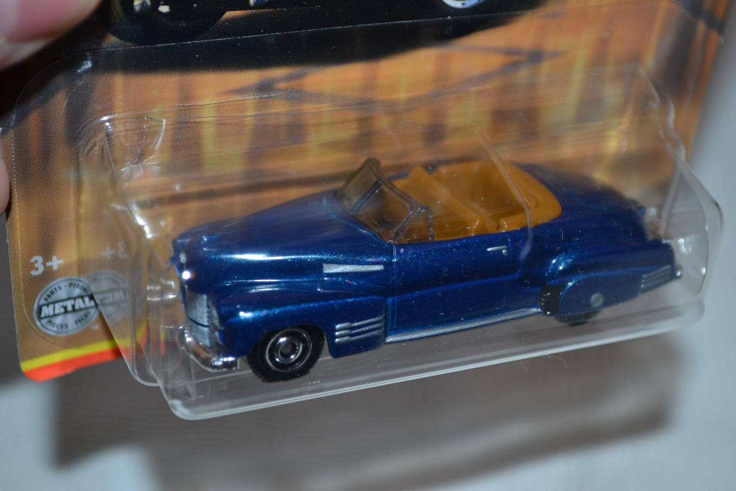 1941 Cadillac Series 62 Coupe Blå 1:64 Matchbox (Cadillac Series) 7cm Ny