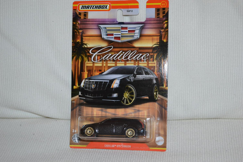 Cadillac CTS Wagon Svart 1:64 Matchbox (Cadillac Series) 7cm Ny