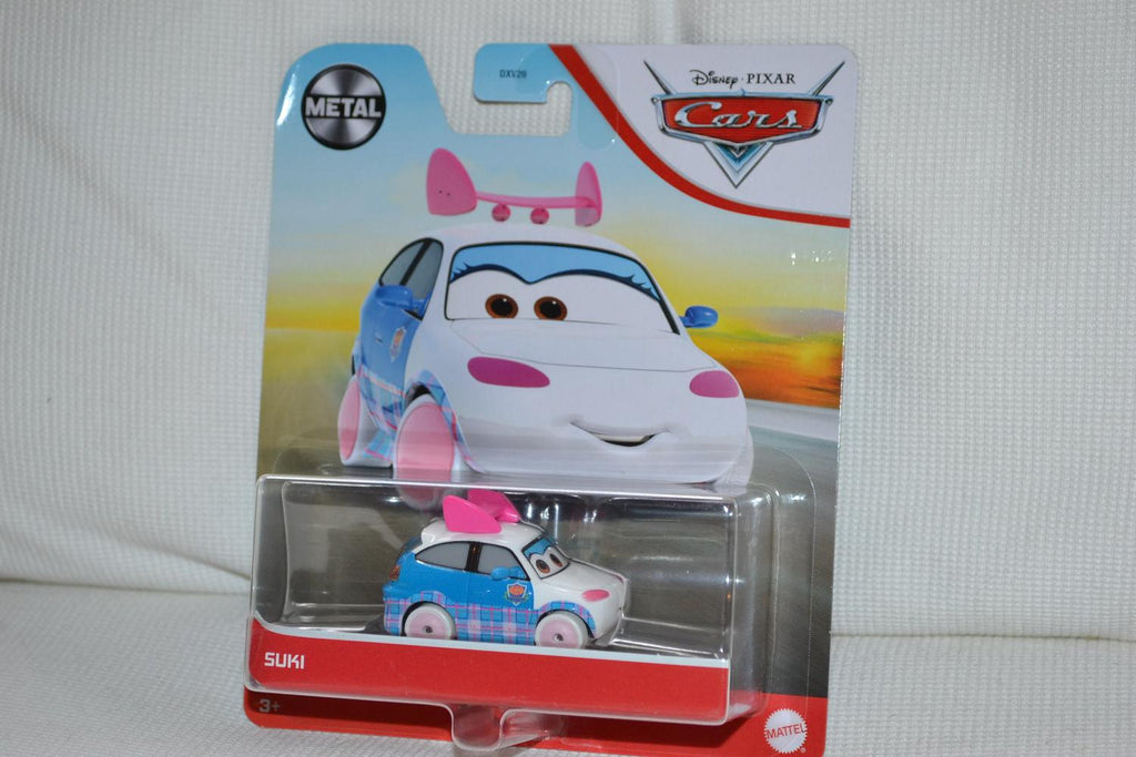 Suki Gullig Bilar Disney Cars 1:55 Mattel 7-9cm 2021 Ny