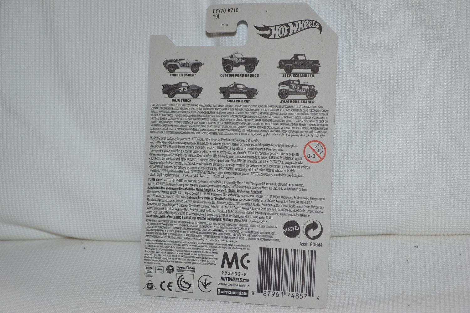 Jeep Scrambler Grön 1:64 Hot Wheels (Offroad Series) 7-8cm Ny