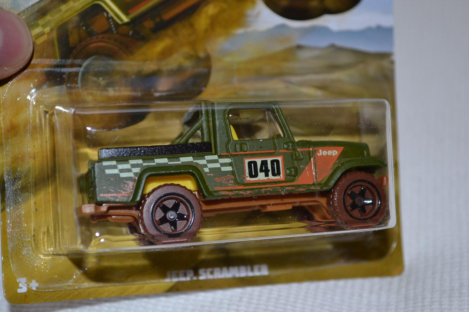 Jeep Scrambler Grön 1:64 Hot Wheels (Offroad Series) 7-8cm Ny