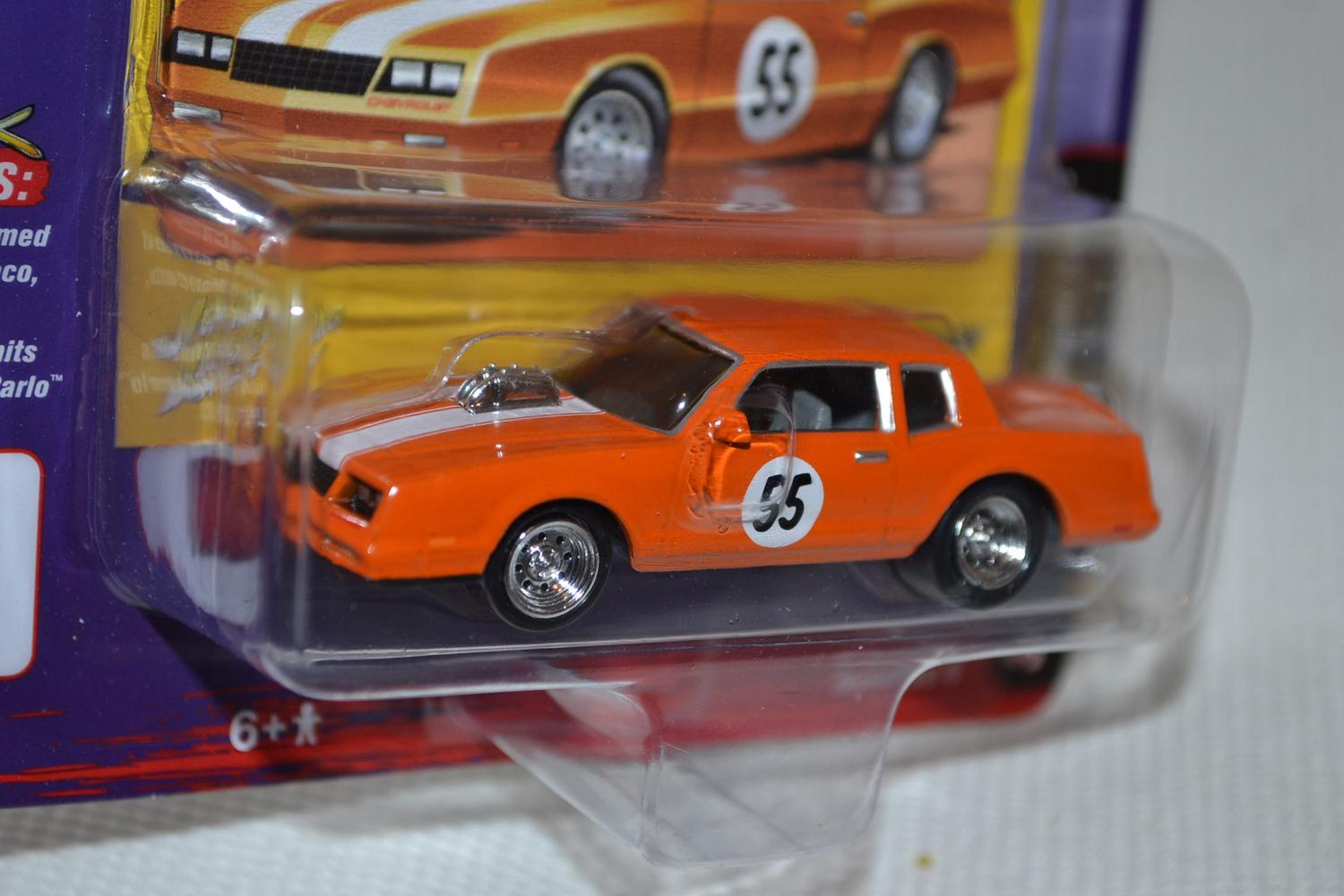 1985 Chevy Monte Carlo Orange 1:64 Johnny Lightning Street Freaks 18B 8cm Ny