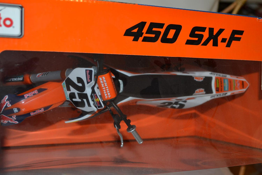 Stor Motorcross Ktm 350 SX-F Nr 25 Marvin Musquin 1:6 Maisto 35cm Ny