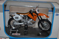 Ktm 520SX Silver/Orange 1:18 Maisto 13cm Motorcross Ny