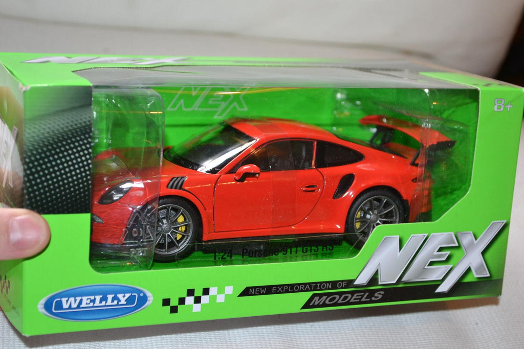 Porsche 911 GT3 RS 2015 Orange 1:24 Welly 19cm Ny