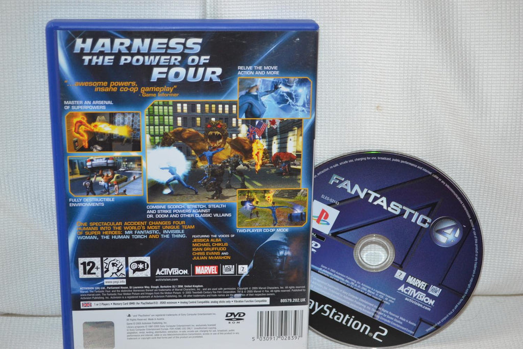 Fantastic Four PS2 Playstation 2 (Utan Manual) Fint Skick