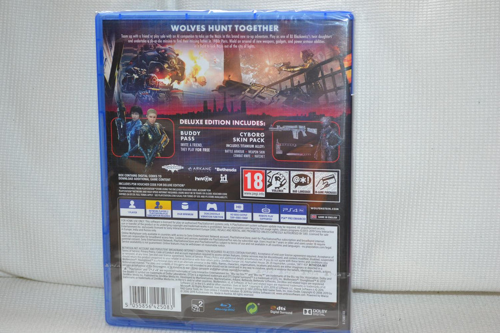 Wolfenstein Youngblood Deluxe Edition PS4 Inplastad Ny