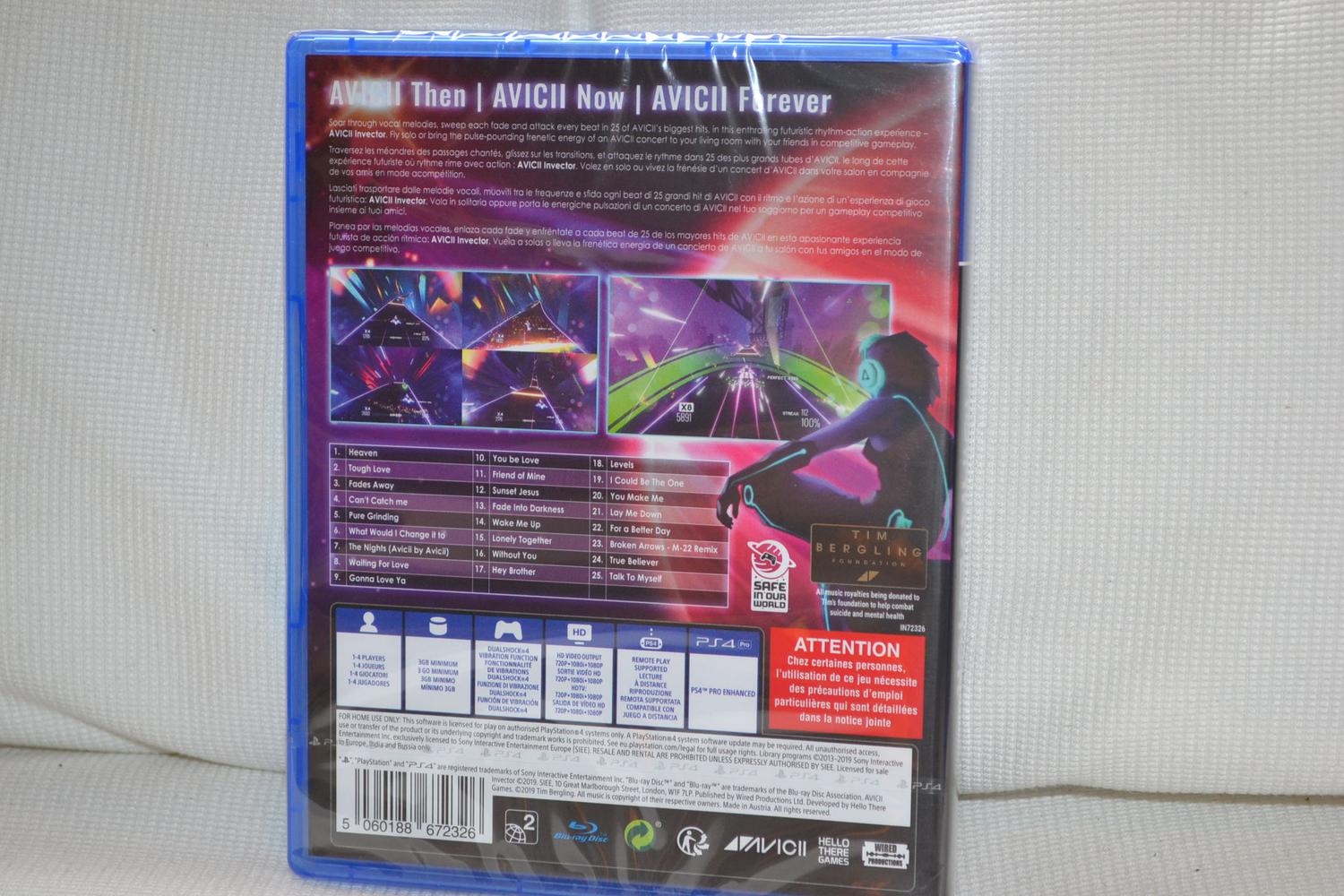 Avicii Invector PS4 Playstation 4 Inplastad Ny