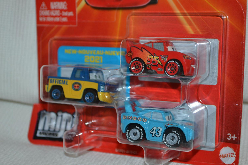 Dexter Hoover, Strip Weathers & Mcqueen Mattel Mini Racers Bilar 4,5cm Ny