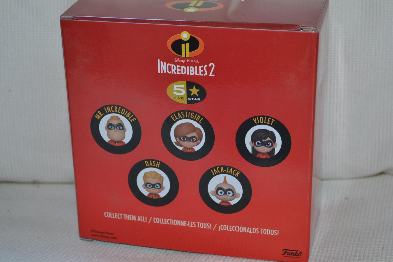 Mr. Incredible Vinyl Figur 9cm Funko 5 Star Superhjältarna 2 Ny