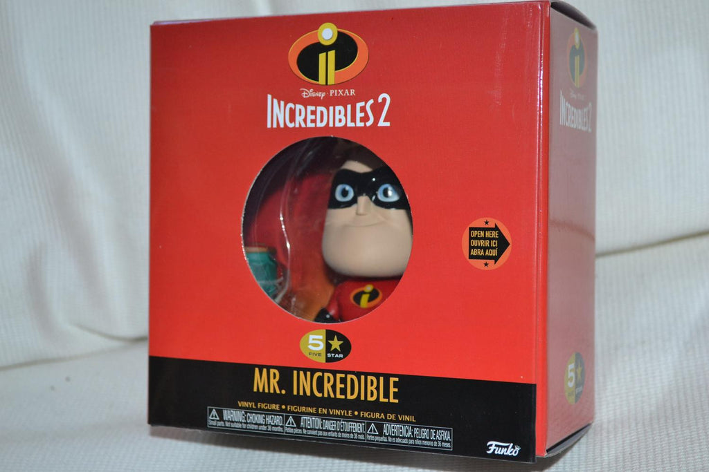 Mr. Incredible Vinyl Figur 9cm Funko 5 Star Superhjältarna 2 Ny