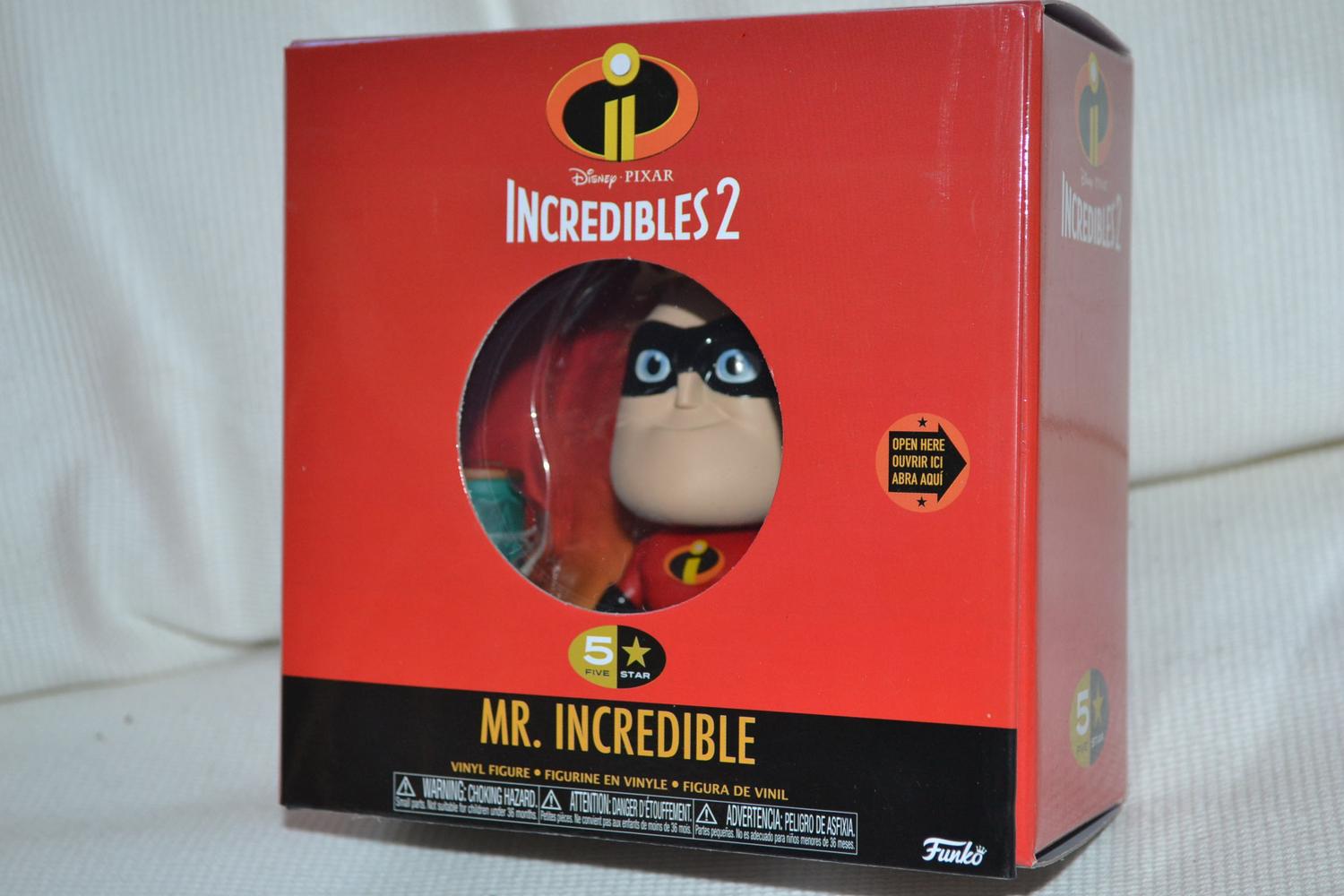 Mr. Incredible Vinyl Figur 9cm Funko 5 Star Superhjältarna 2 Ny
