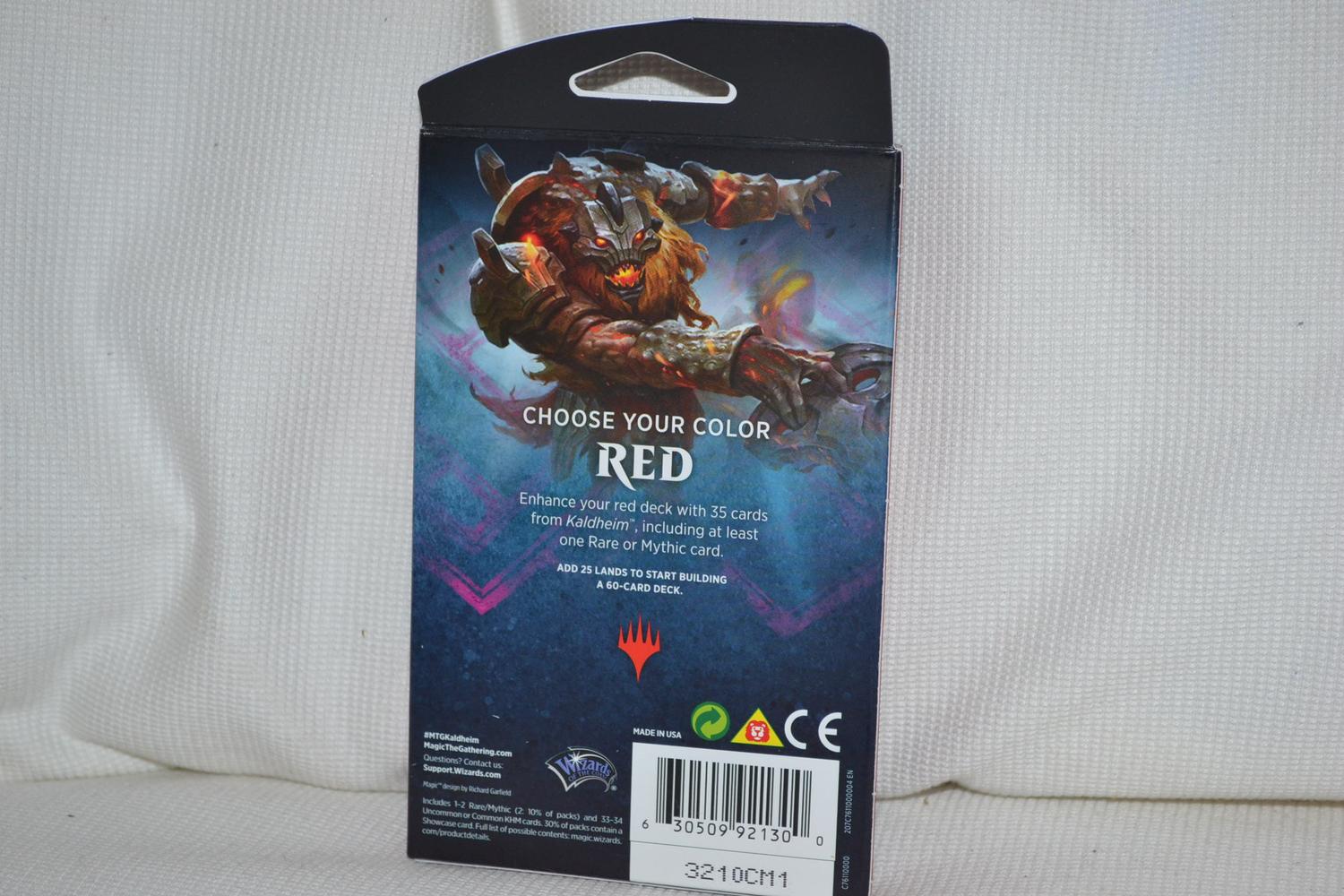 Röd Kaldheim Theme Booster Magic the Gathering MTG ENG Ny