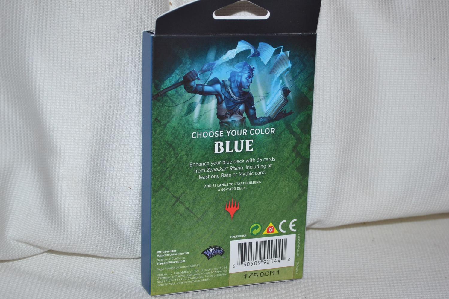 Blå Theme Booster Zendikar Rising Magic the Gathering MTG ENG Ny