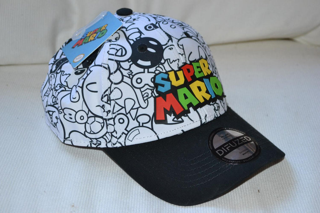 Super Mario Vit Fiender Keps (Difuzed Cap) Ny
