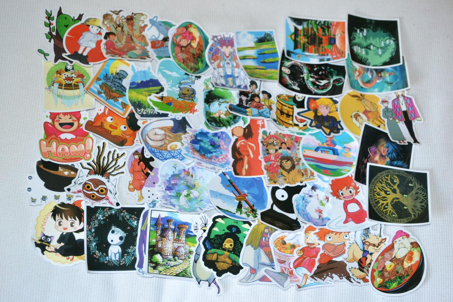 Chihiro Flickan Spirited Away Studio Ghibli 50st Klistermärken Stickers 7-4cm Ny