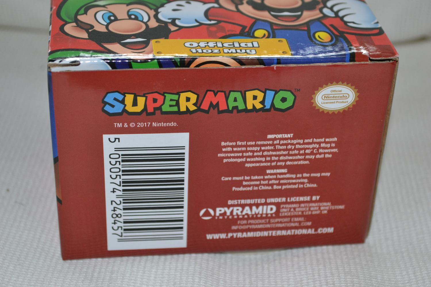 Super Mario Its A Me Mario Mugg Nintendo 9,5cm Ny