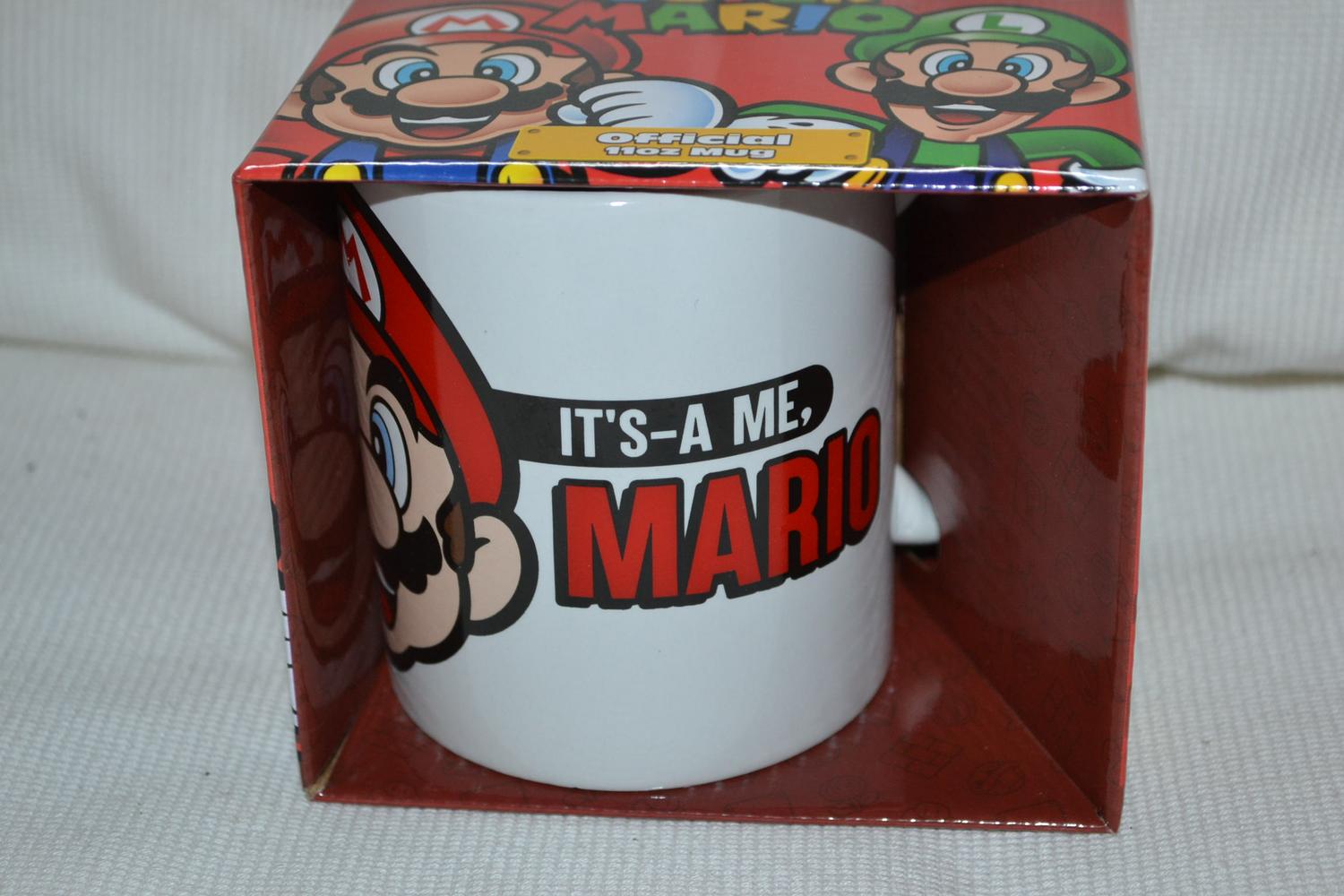Super Mario Its A Me Mario Mugg Nintendo 9,5cm Ny
