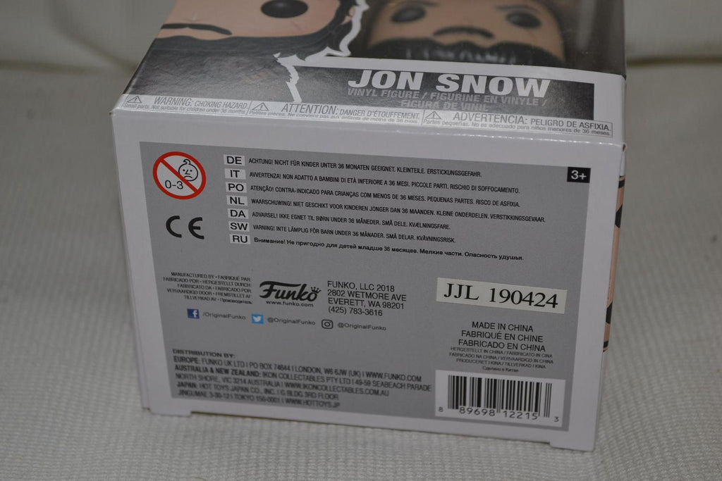 Jon Snow Game of Thrones Pop! Figur Nr 49 Funko 10cm Ny