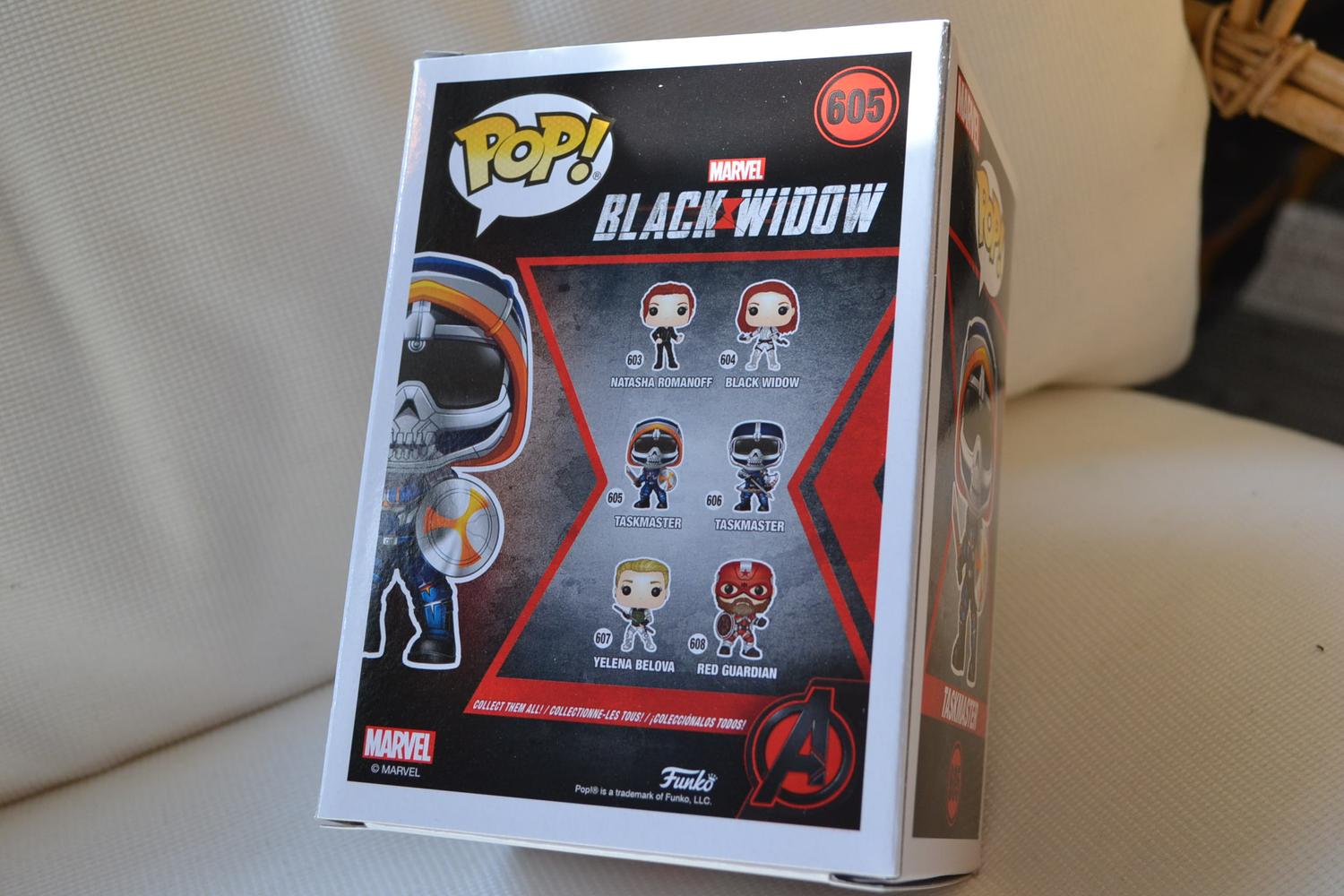Taskmaster The Black Widow Marvel Pop! Figur 605 Funko 10cm Ny