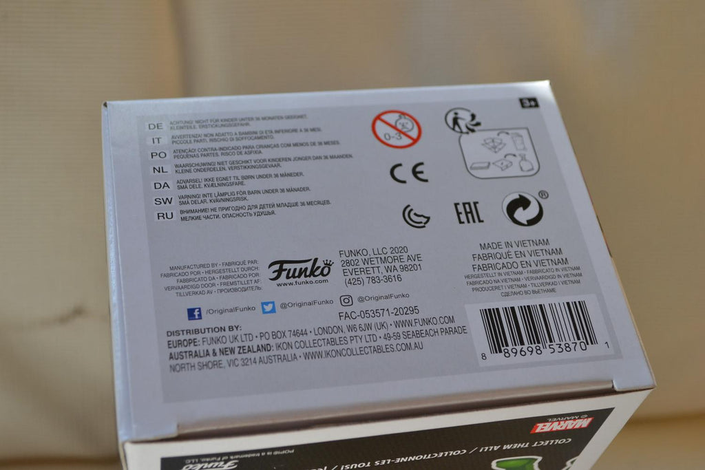 El Furioso El Libre Marvel Pop! Figur 708 Funko 10cm Ny