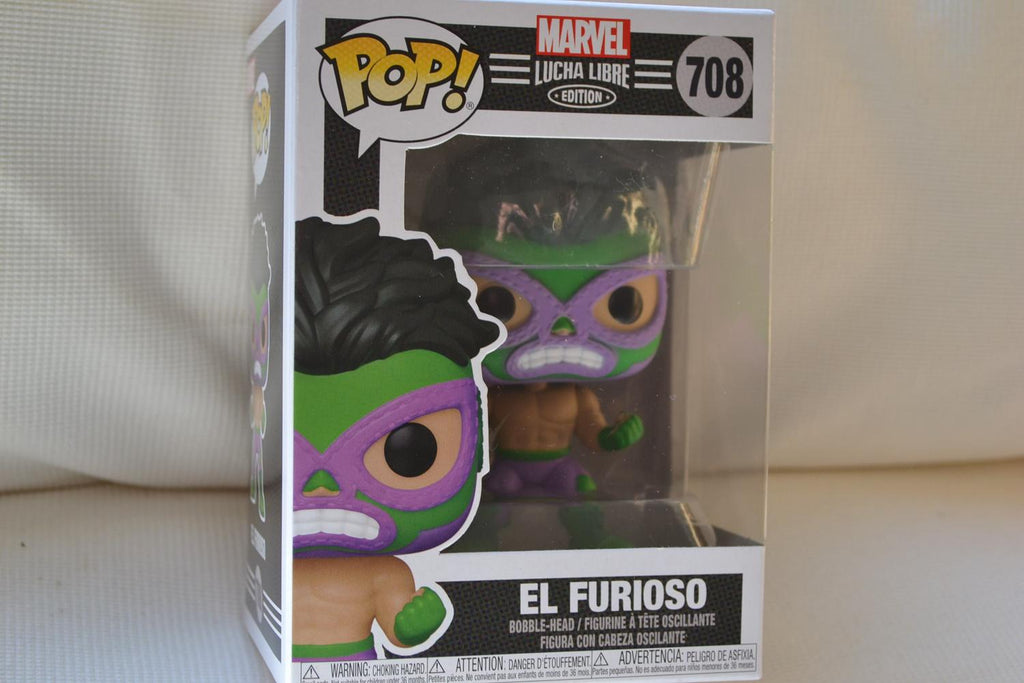 El Furioso El Libre Marvel Pop! Figur 708 Funko 10cm Ny