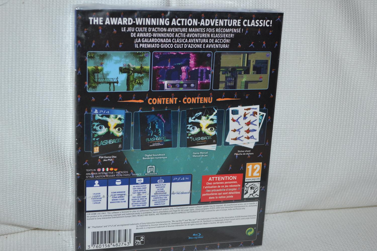 Flashback 25th Anniversary Collectors Edition PS4 Playstation 4 Ny Inplastad