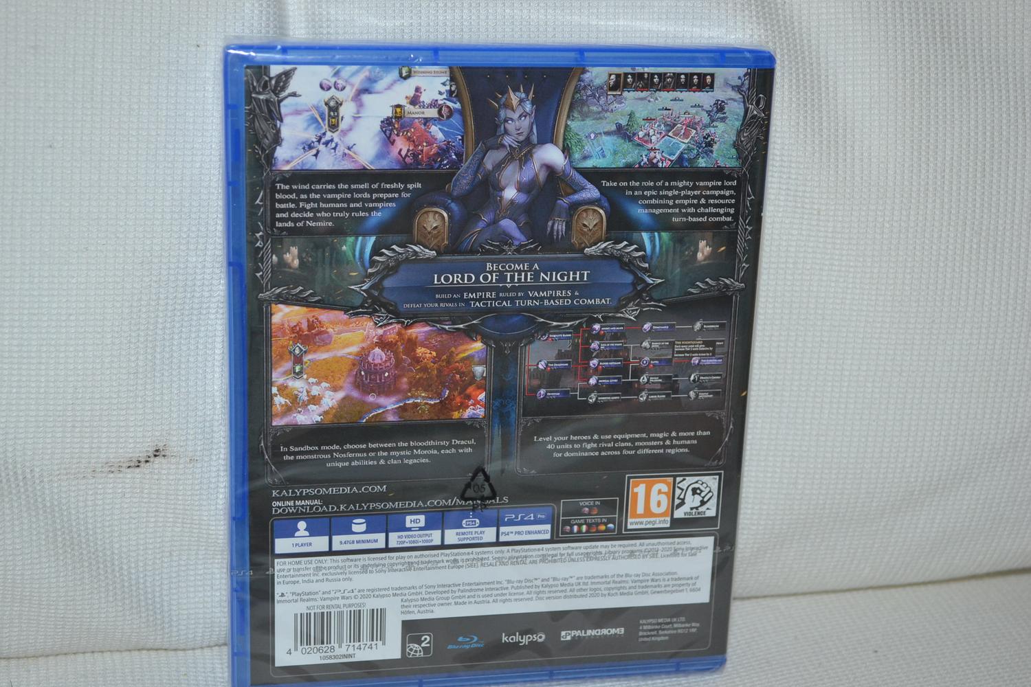 Immortal Realms Vampire Wars PS4 Playstation 4 Ny Inplastad