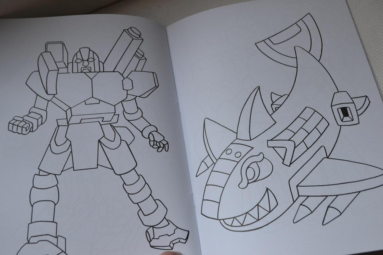 Målarbok Robots Robotar A4 16sidor Barn Ny