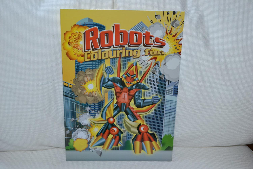 Målarbok Robots Robotar A4 16sidor Barn Ny