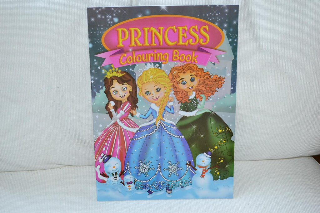 Målarbok Princesses Prinsessor Snö A4 16sidor Barn Ny