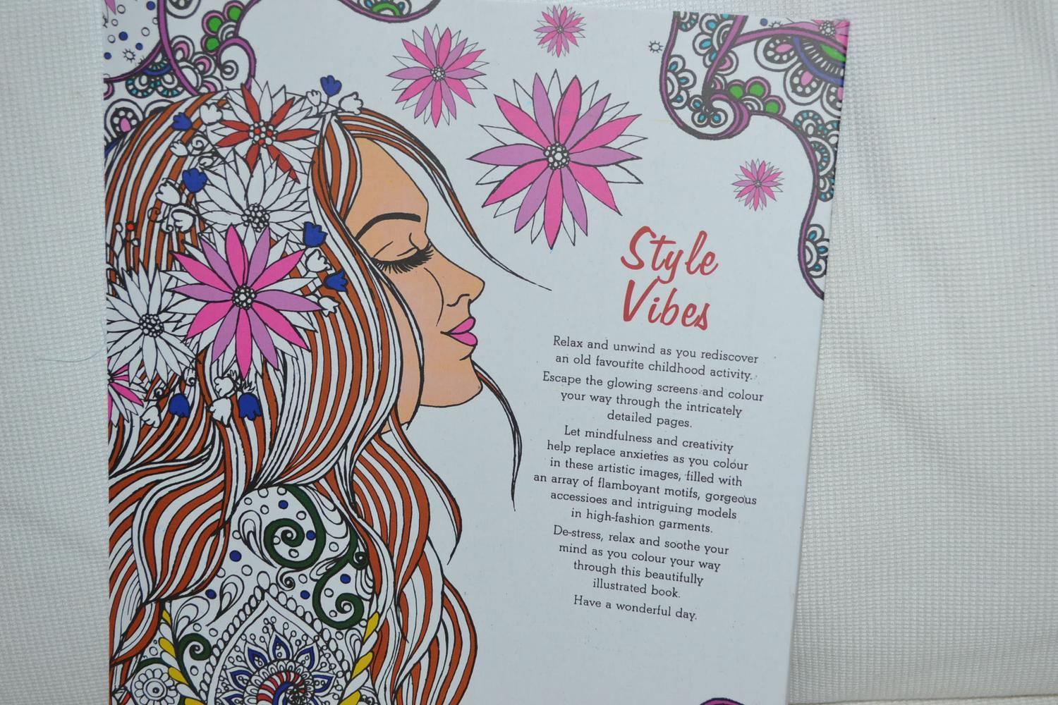 Målarbok Style Vibes A4 32sidor Vuxen Ny