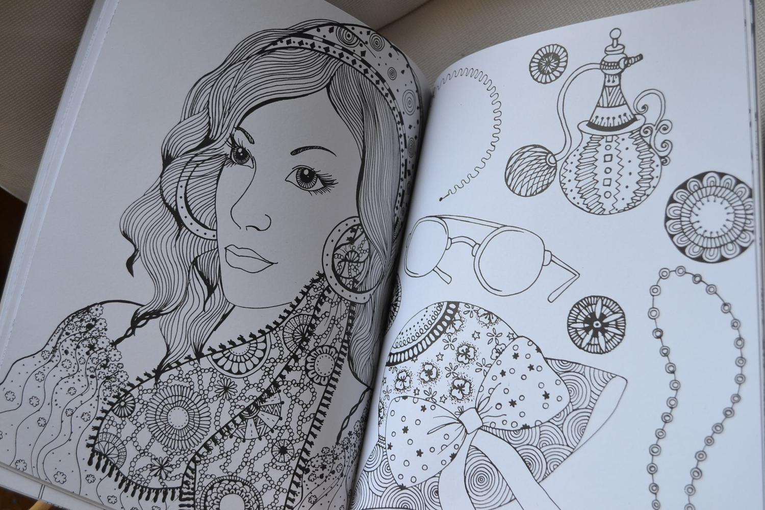 Målarbok Style Vibes A4 32sidor Vuxen Ny