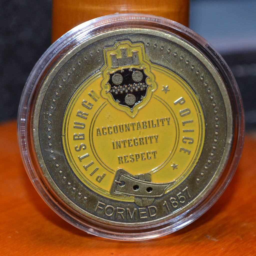 Pittsburgh Police 1857 Department (Saint Michael) Mynt Brons