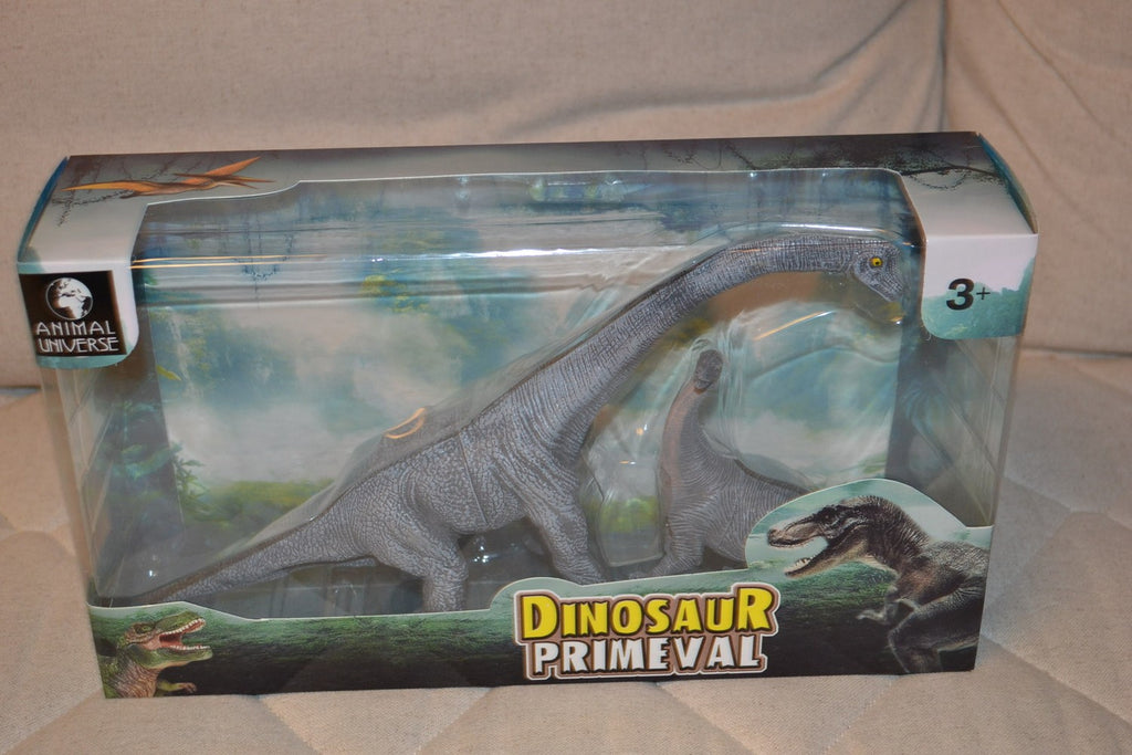 2st Brachiosaurus Dinosaurie Grå Animal Universe 11-26cm Ny