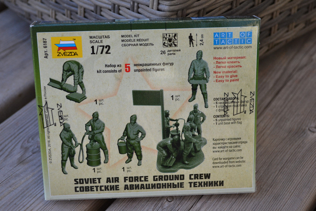 Soviet Airforce Ground Crew 1:72 Zvezda 6187 Sovjet Figurer