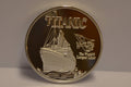 White Star Line - Titanic Reklam Mynt (Silver Plätering) Ny