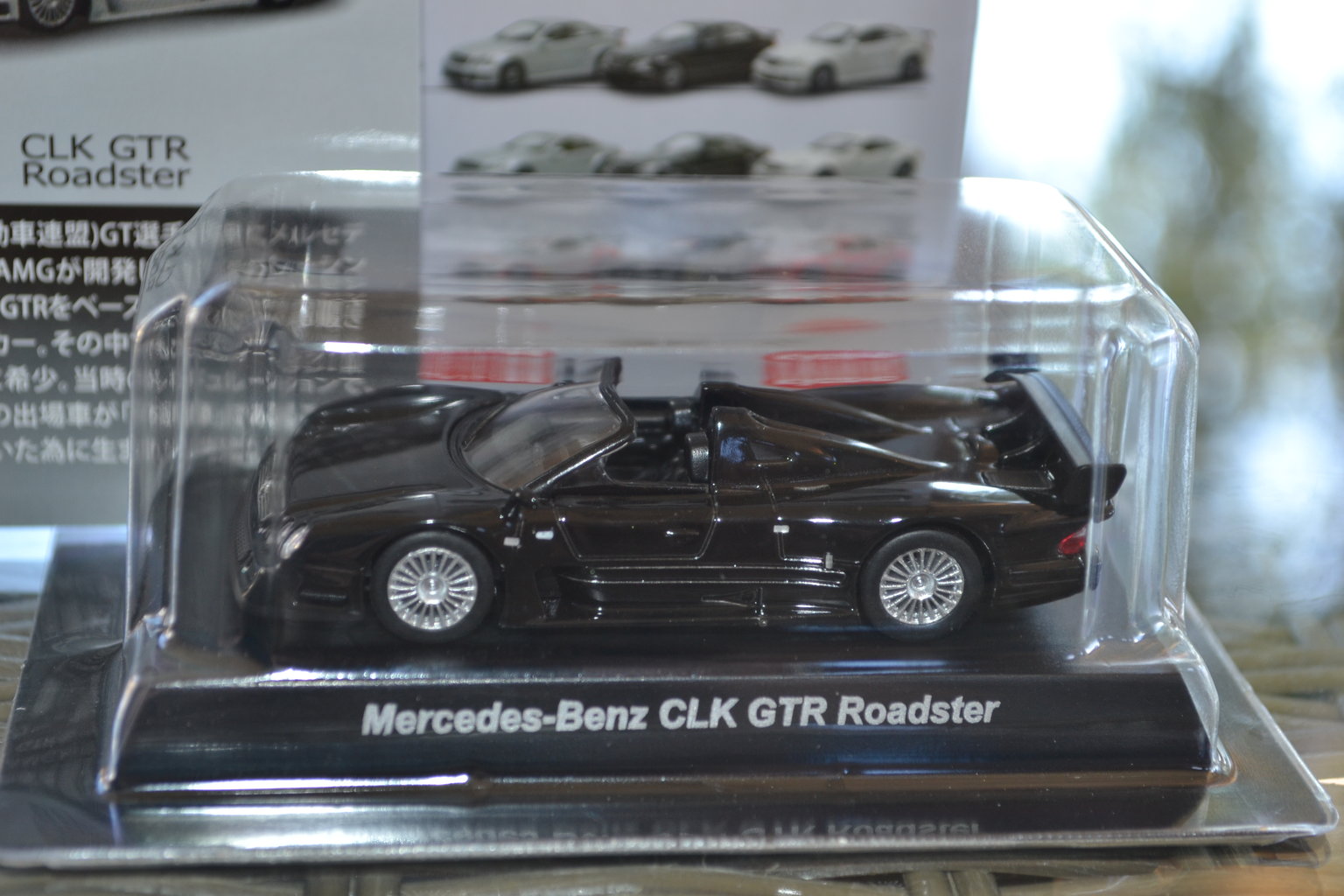 CLK GTR Roadster Mercedes-Benz 1:64 KYOSHO Japan Svart Metal