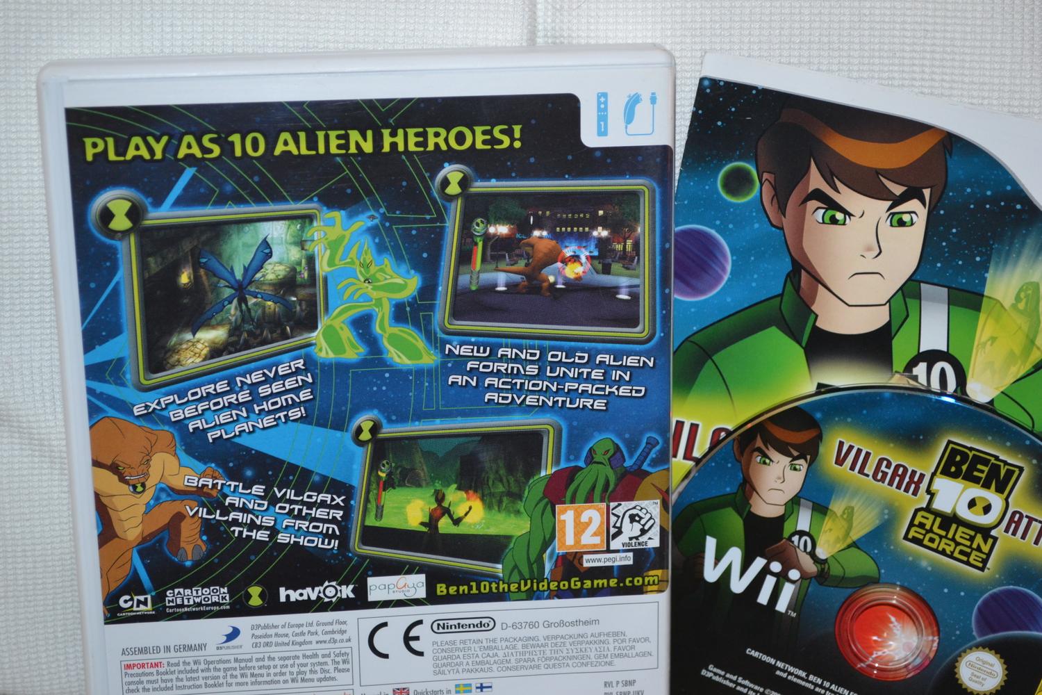 Ben 10 Alien Force Vilgax Attacks Wii Nintendo Komplett Fint Skick