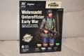 Wehrmacht Underofficier Figur 1:35 WW2 & 8st Färger Akryl Vallejo 17ml Ny