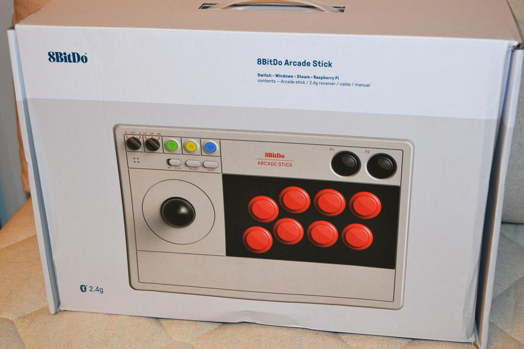 Arkad Joystick Kontroll Retro Grå 8bitdo Nintendo Switch/PC Ny