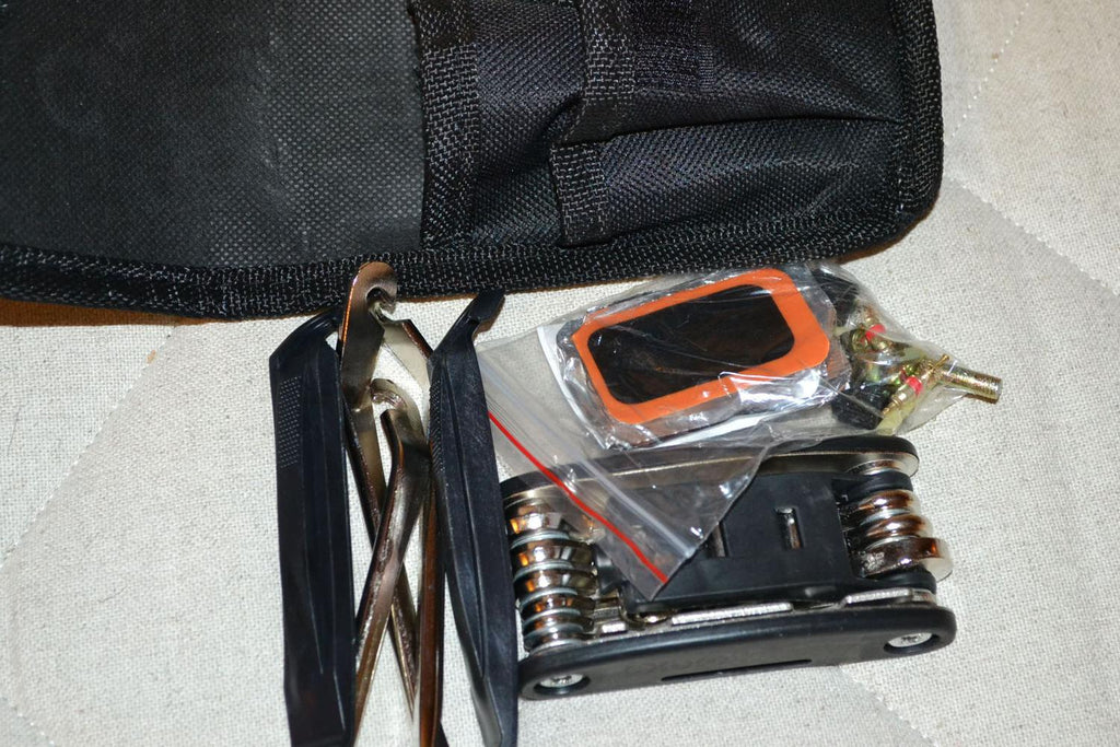 Reparationskit Cykel Reparation Väska m. Tillbehör Verktyg Ny