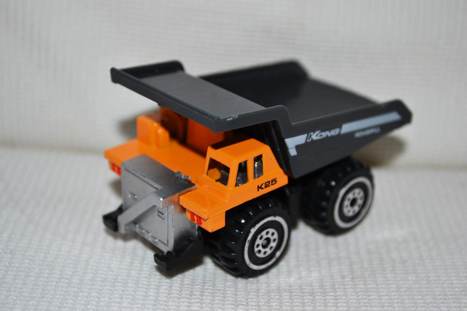 Dumper Tipplastvagn Gruva Orange/Grå 1:64 Arbetsfordon 7cm Ny