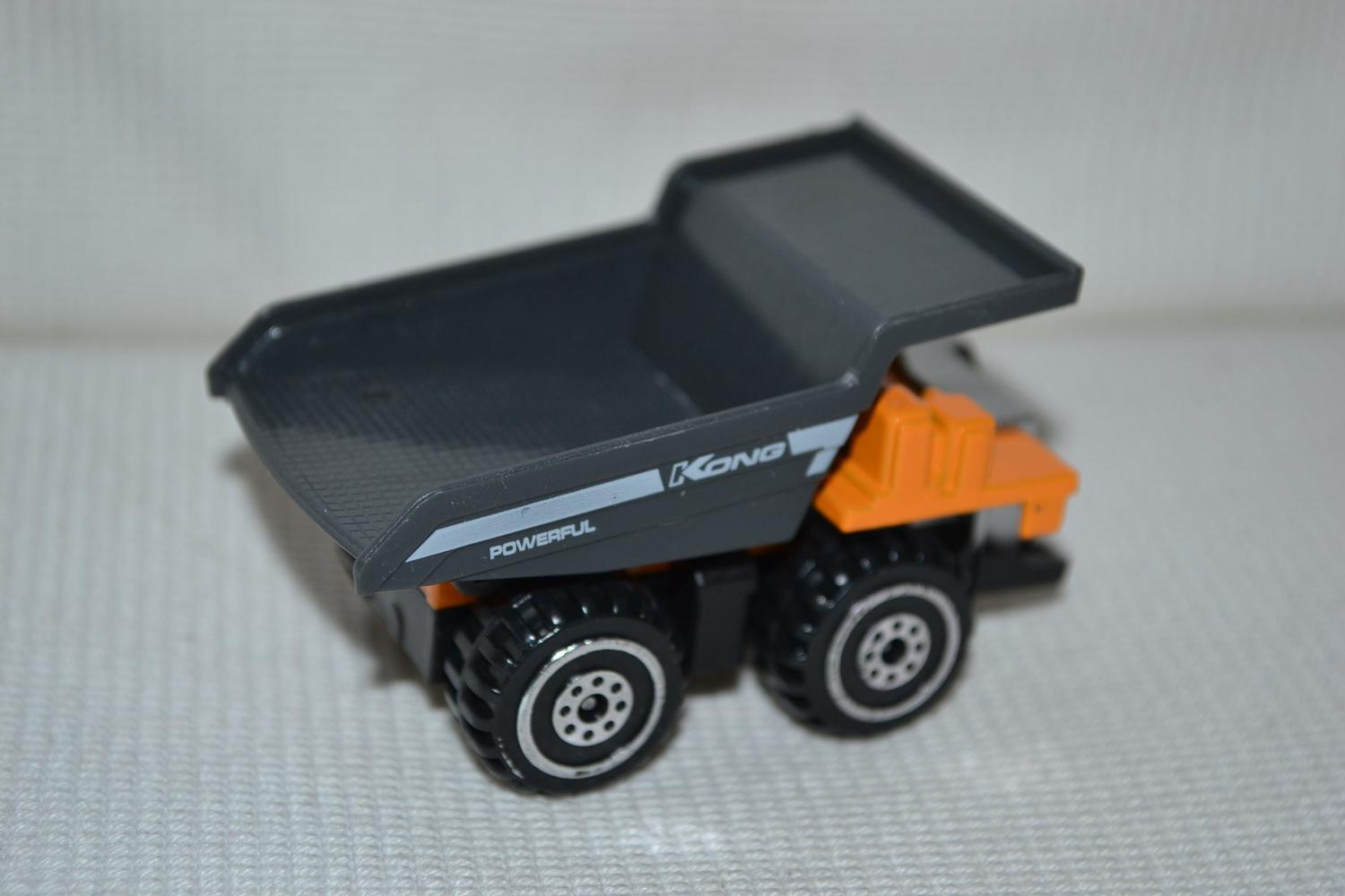 Dumper Tipplastvagn Gruva Orange/Grå 1:64 Arbetsfordon 7cm Ny