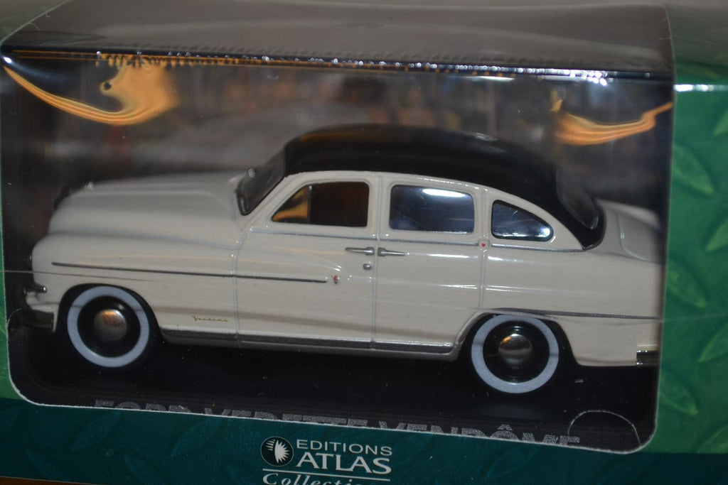 Ford Vedette Vendome Creme/Vit 1:43 DeAgostini 10cm Ny