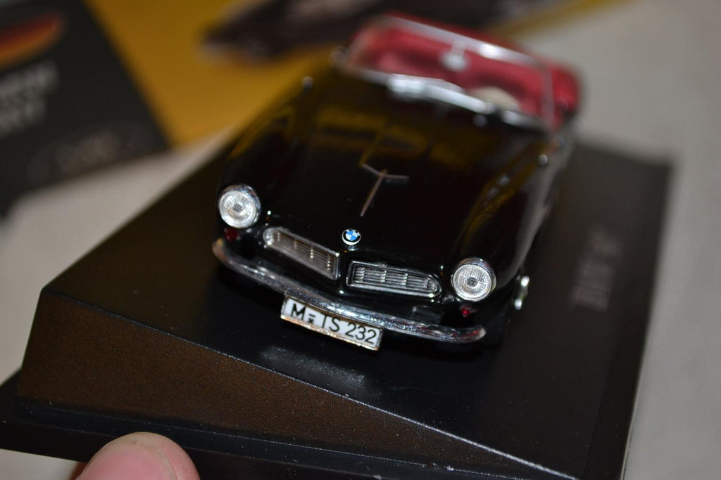 Bmw 507 Cabriolet Svart 1:43 DeAgostini 9cm Ny